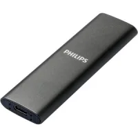 DISCO DURO EXTERNO SSD PHILIPS ULTRA SLIM 500GB M.2 USB TIPO C GRIS