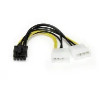 CABLE 2X LP4 A PCI EXPRESS 8 PINES STARTECH 0.15M