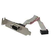 PLACA PARA RANURA SERIE M 9 PINES STARTECH A IDC 10 PINES MACHO-HEMBRA