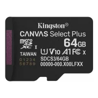 TARJETA MEMORIA MICRO SECURE DIGITAL SDXC 64GB KINGSTON CANVAS SELECT PLUS CLASE 10 UHS-1