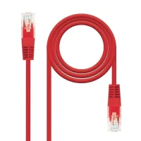 LATIGUILLO CABLE RED UTP CAT.6 RJ45 NANOCABLE 1M ROJO