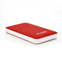 CARCASA DISCO DURO TOOQ TQE-2528R 2.5" SATA3 MICRO USB ROJA