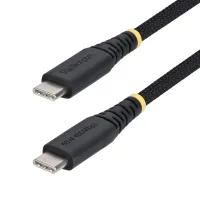 CABLE USB TIPO C STARTECH 3M/ MACHO-MACHO/ NEGRO TRENZADO