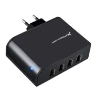CARGADOR DE PARED 5.1V DE 4 ENTRADAS USB 2.1A