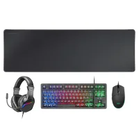 KIT MARS GAMING MCPRGB3FR 4 EN 1 NEGRO FRANCES