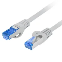 CABLE RED LANBERG LATIGUILLO CAT.6A S/FTP LSZH CCA 1M GRIS FLUKE PASSED