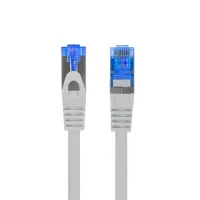 CABLE RED LANBERG LATIGUILLO CAT.6A S/FTP LSZH CCA 0.5M GRIS FLUKE  PASSED