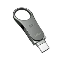 MEMORIA USB 3.2 / USB TIPO C SILICON POWER C80 128GB DUAL METALICO
