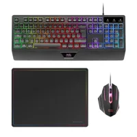 TECLADO + RATON MARS GAMING MCP124ES RGB NEGRO