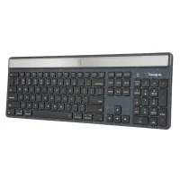 TECLADO INALAMBRICO TARGUS AKB868ES ECOSMART SOLAR KEYBOARD ANTIMICROBIANO BLUETOOTH FULL SIZE USB-C NEGRO