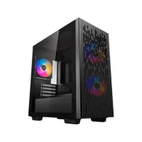 CAJA ORDENADOR GAMING DEEPCOOL MATREXX 40 3F M-ATX ARGB CRISTAL TEMPLADO NEGRO