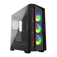 CAJA ORDENADOR GAMING KEEP OUT KO XC-500 EATX ARGB CRISTAL TEMPLADO NEGRA