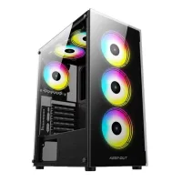 CAJA ORDENADOR GAMING KEEP OUT XC-210 GLASS ATX ARGB CRISTAL TEMPLADO NEGRO