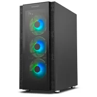 CAJA ORDENADOR GAMING NOX HUMMER HORUS ATX  1 X USB 3.0 2 X USB 2.0 4 X 120MM ARGB