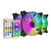 VENTILADOR CAJA MARS GAMING MF-3D ARGB 3X 120MM NEGRO
