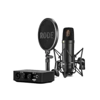 MICROFONO RODE NT1&AI-1 COMPLETE STUDIO KIT NT1 AI-1 / SOPORTE / POP FILTER / NEGRO