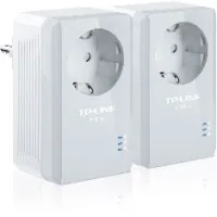 PACK X2 ADAPTADORES DE RED LINEA ELECTRICA 500MBPS POWERLINE CON ENCHUFE TP-LINK