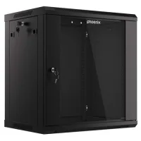 ARMARIO RACK PHOENIX 12U 600X450X640 AUTO-ENSAMBLADO 19'' HASTA 60 KG NEGRO