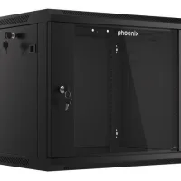 ARMARIO RACK PHOENIX 9U 600X450X501 AUTO-ENSAMBLADO 19'' HASTA 60 KG NEGRO