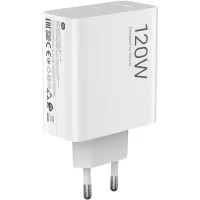 CARGADOR XIAOMI HYPERCHARGE COMBO TIPO A 120W CON CABLE USB C 1M / COLOR BLANCO