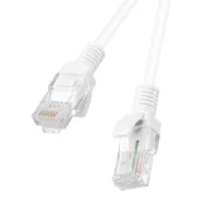 CABLE RED LANBERG LATIGUILLO CAT.6 U/UTP 1M BLANCO FLUKE PASSED