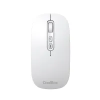 MOUSE RATON COOLBOX IA W02 BLANCO 1600 DPI INALAMBRICO RF+BT