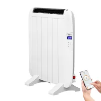 Radiador Eléctrico Yoevu Bajo Consumo 6 Elementos 900W Pared o Pie Blanco