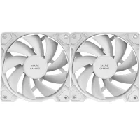 VENTILADOR MARS GAMING MFPWMX2W 2 X 120MM BLANCO