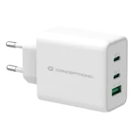 CARGADOR CONCEPTRONIC CARGA RAPIDA PD 1 PUERTO USB TIPO A / 2 PUERTOS USB TIPO C / ALTHEA / 65W / BLANCO