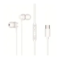 AURICULAR INTRAUDITIVO USB-C CONCEPTRONIC BRENDAN03W 1.2m MICROFONO BLANCO