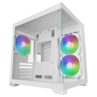CAJA ORDENADOR MARS GAMING MC-VIEW3W MATX ARGB CRISTAL TEMPLADO BLANCA