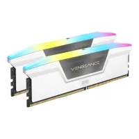 MEMORIA RAM DDR5 32GB 2X16GB CORSAIR VENGEANCE RGB WHITE / 6000 MT/s / PC5-24000 / CL36