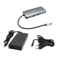 NANO DOCK I-TEC USB-C METAL DMI/VGA WITH LAN + UNIVERSAL CHARGER 77 W