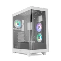 CAJA ORDENADOR GAMING NOX HUMMER ETHER ATX ARGB CRISTAL TEMPLADO NEGRO-BLANCO