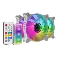 VENTILADOR MARS GAMING MF3DKITW 3 X 120MM ARGB BLANCO