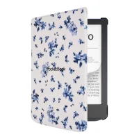 POCKETBOOK FUNDA SHELL SERIES VERSE + VERSE PRO / PATRON FLORES BLANCO AZUL