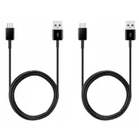 CABLE USB TIPO C A USB TIPO A SAMSUNG 1.5M/ MACHO-MACHO/ NEGRO 2 UNIDADES