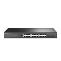 SWITCH 24 PUERTOS TP-LINK 10/100/1000 + 4 SFP 10G + 1 PUERTO PARA CONSOLA