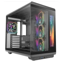 CAJA ORDENADOR MARS GAMING MC-REVMAX ATX ARGB LCD 11.8" CRISTAL TEMPLADO NEGRA