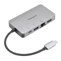 DOCKING STATION TARGUS USB TIPO C A 1 X HDMI 1  X VGA 1 X USB TIPO A 1 X USB TIPO C PLATA